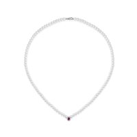 Collana Lelune Donna in Oro Rubino LLNKRB16008 - LLNKRB16008
